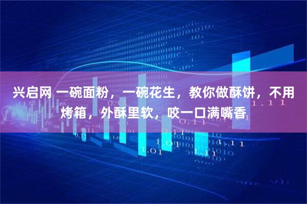 兴启网 一碗面粉，一碗花生，教你做酥饼，不用烤箱，外酥里软，咬一口满嘴香