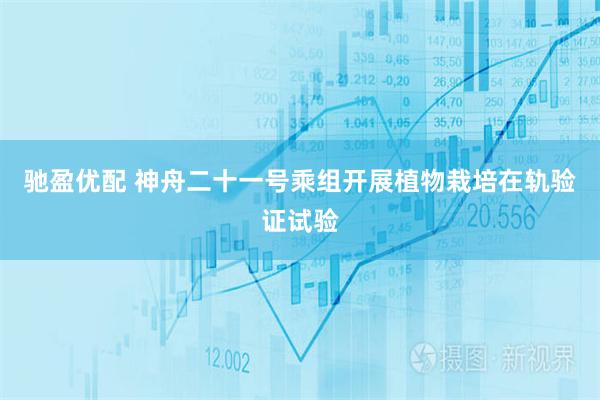 驰盈优配 神舟二十一号乘组开展植物栽培在轨验证试验